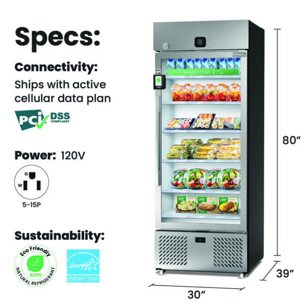 fresh food vending machine by foodspot