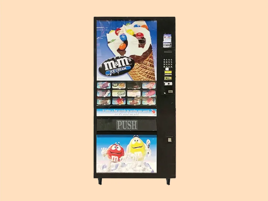 traditional ice cream vending machine
