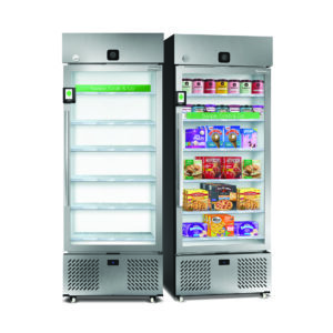 two stainless steel smart freezer microstores