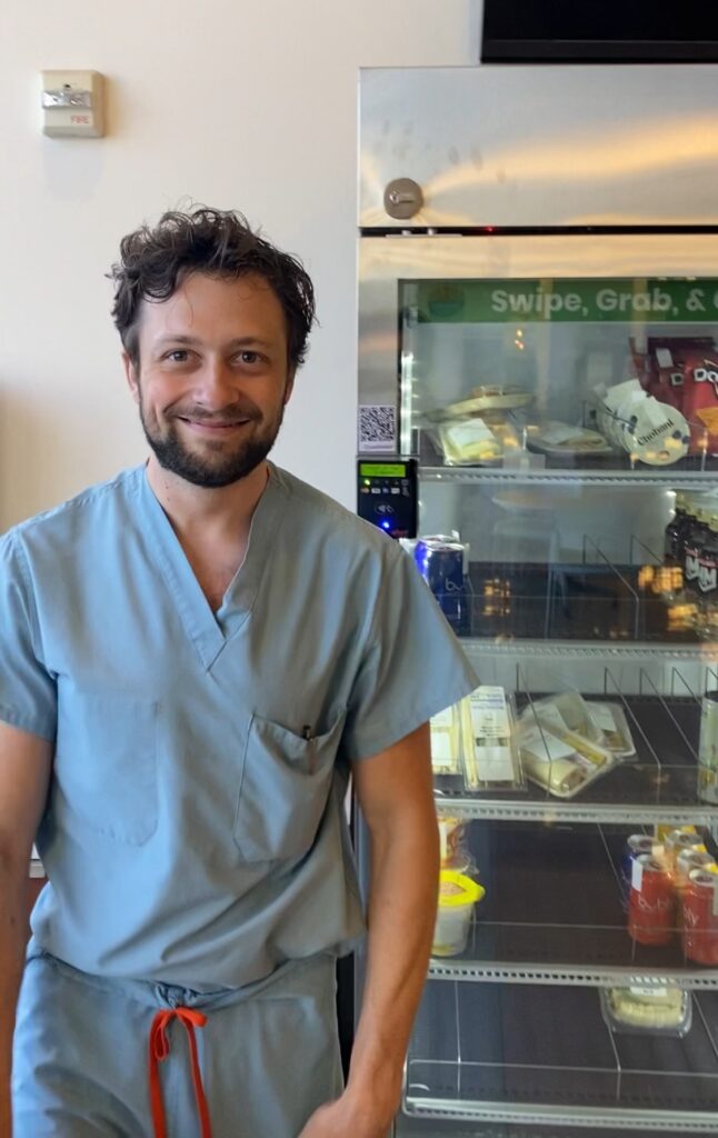 healthcare professional smiling at camera