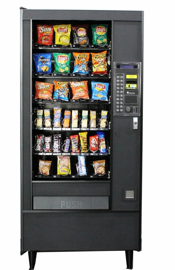 vending machine with chips and soda